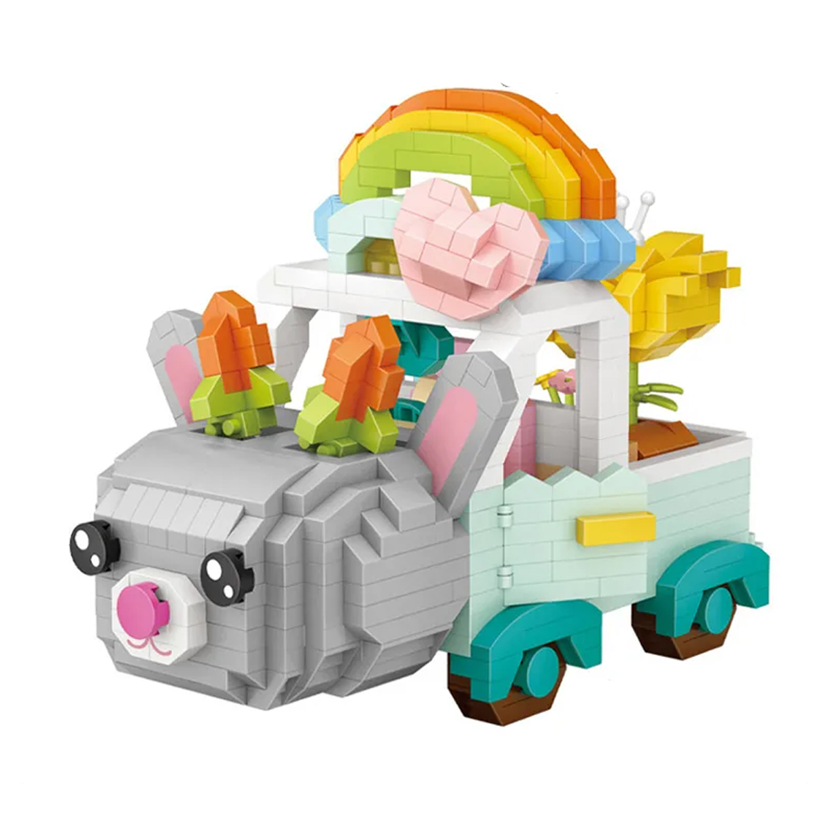 Mini Bloques De Construcción Diseño Coche Conejo Loz Armable 