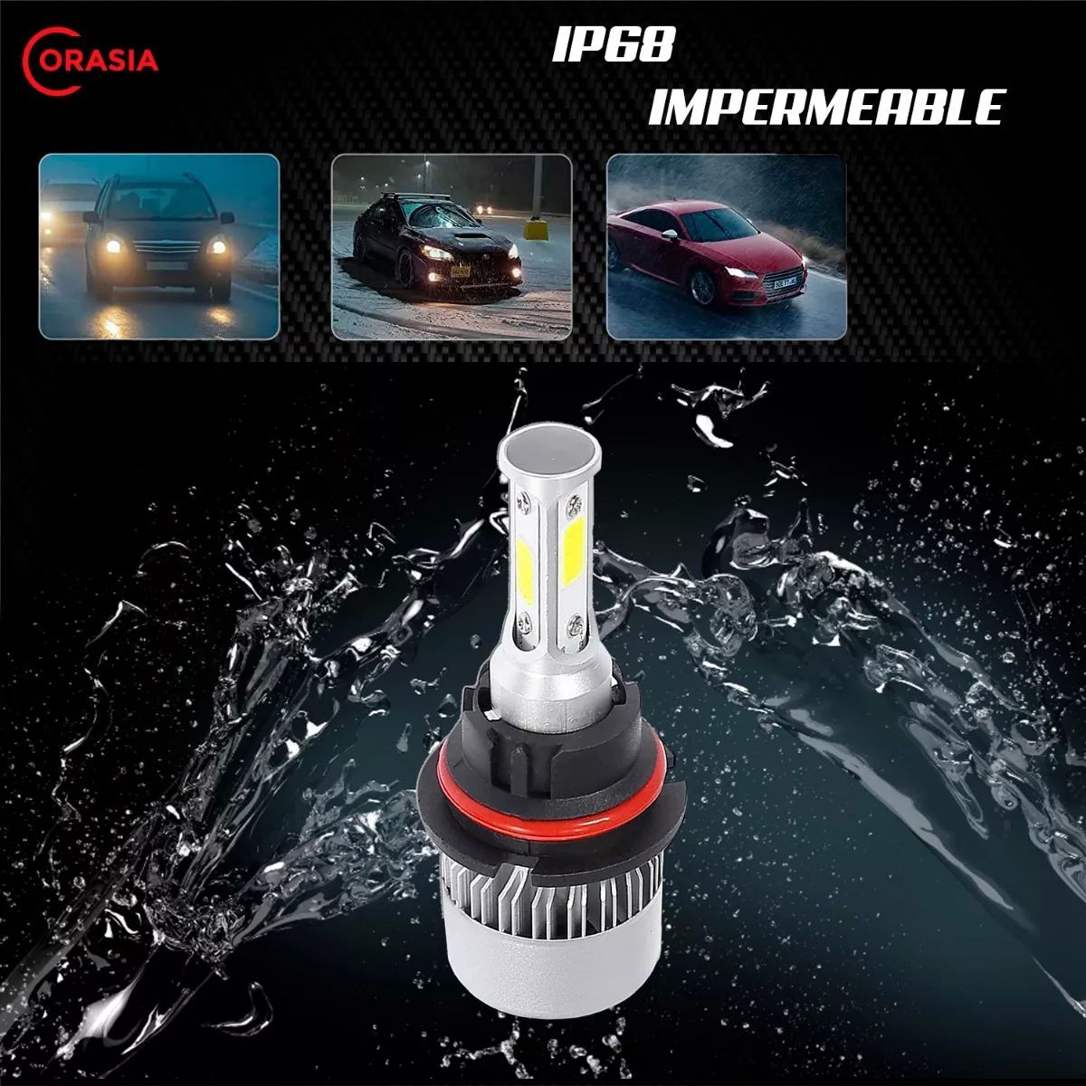 Kit Led G17 Con 4 Caras Principales Alta Baja H13