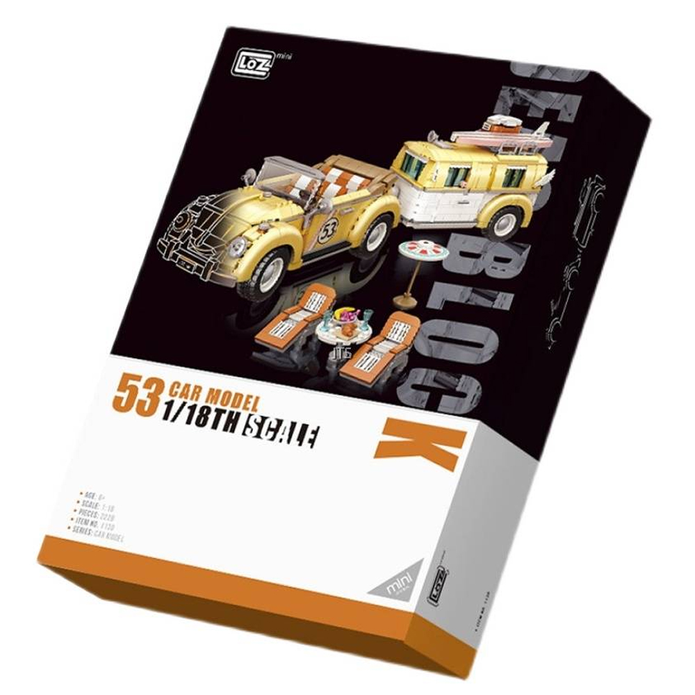 Mini Bloques De Construcción Armable Carro Con Remolque Loz