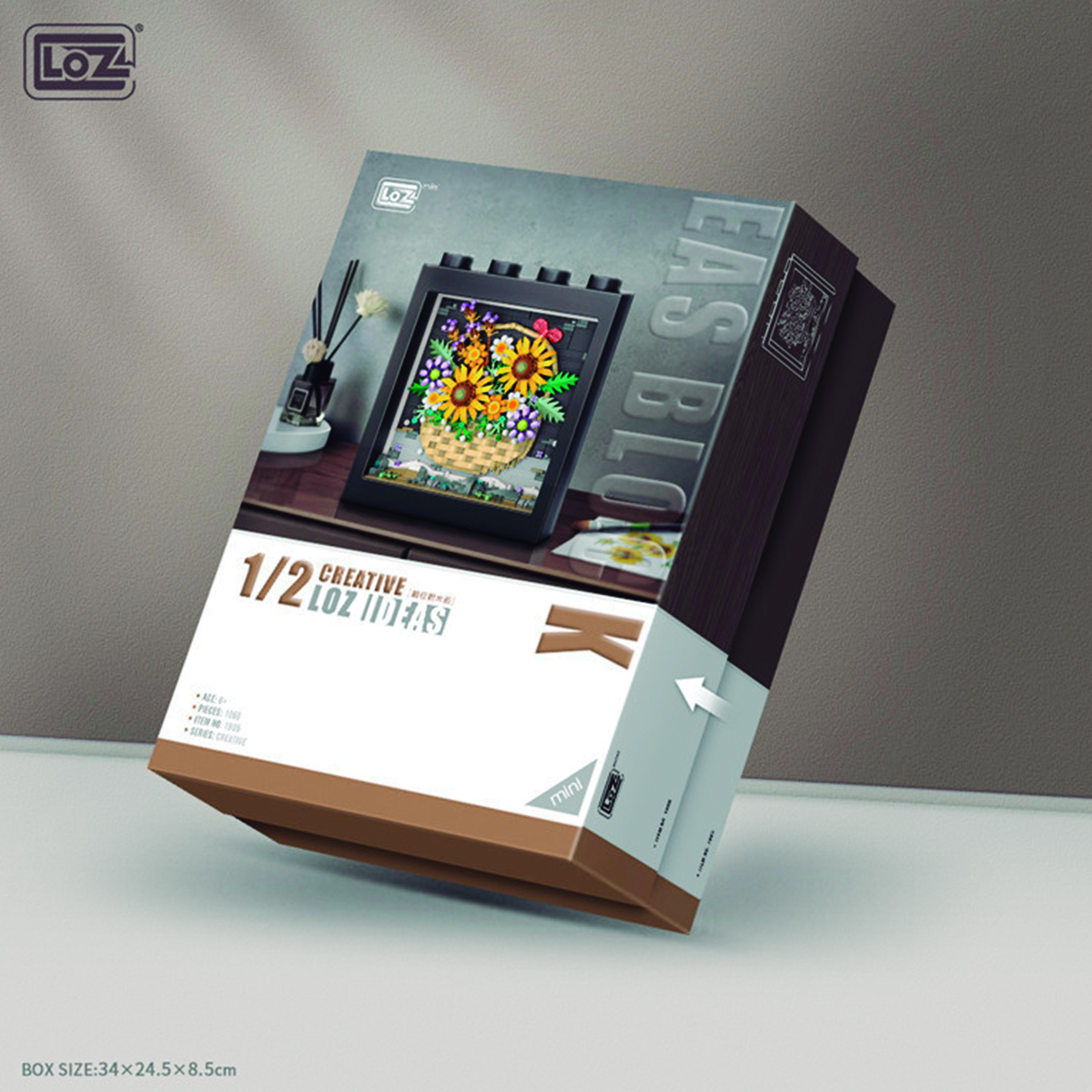 Mini Bloques De Construcción Armable Cesca De Girasoles Loz