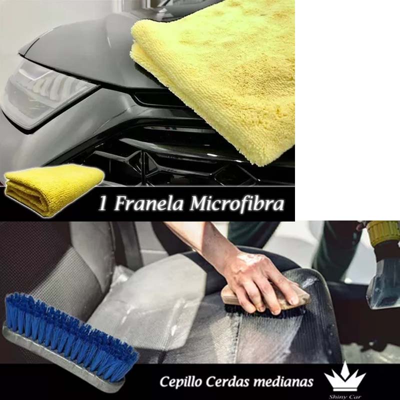 Kit Deluxe Shampoo Cera Adic-apc Armor-all Gel Llantas /v