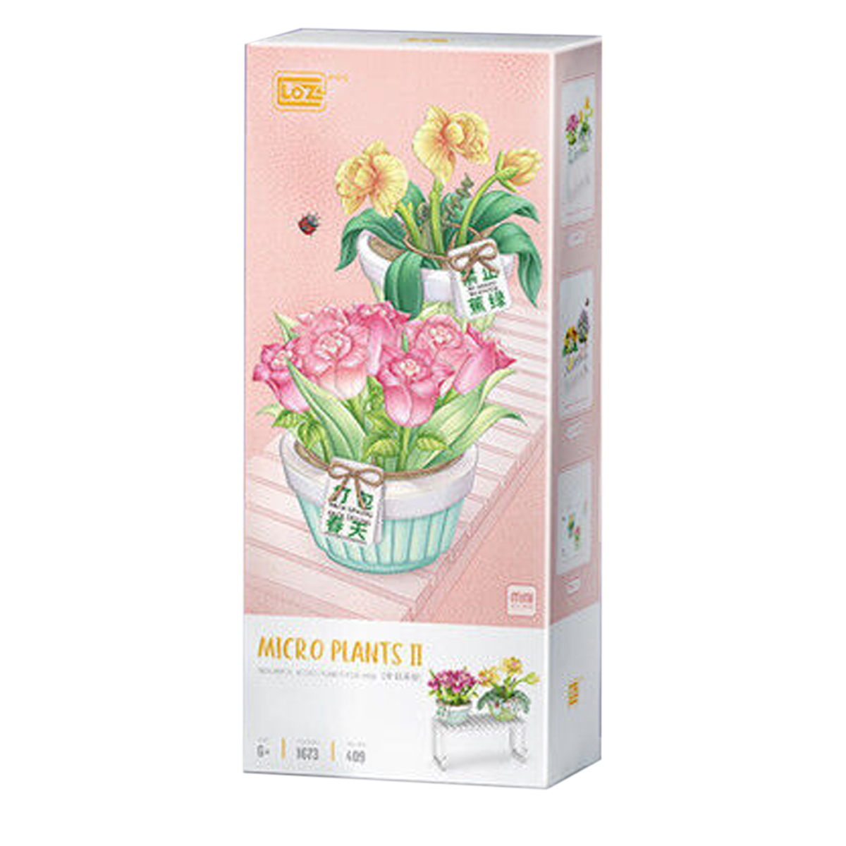 Mini Bloques De Construcción Planta En Maceta Tulipán Loz