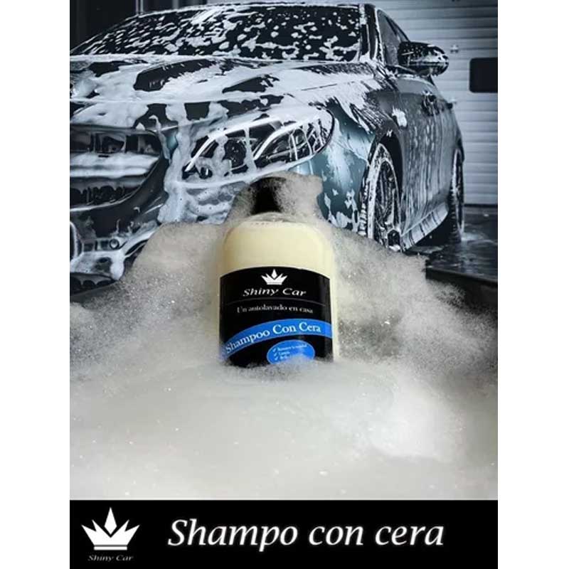Kit Shampoo Con Cera Automotriz Almorol Aromatizante Regalo/
