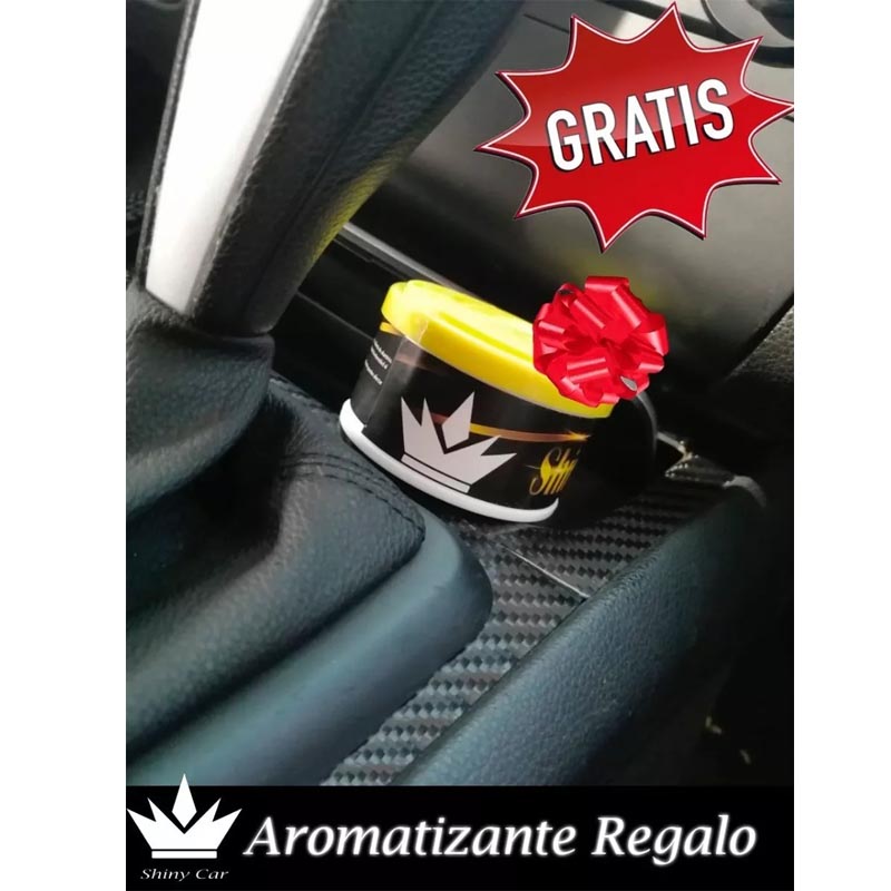 Kit Shampoo Con Cera Automotriz Almorol Aromatizante Regalo/