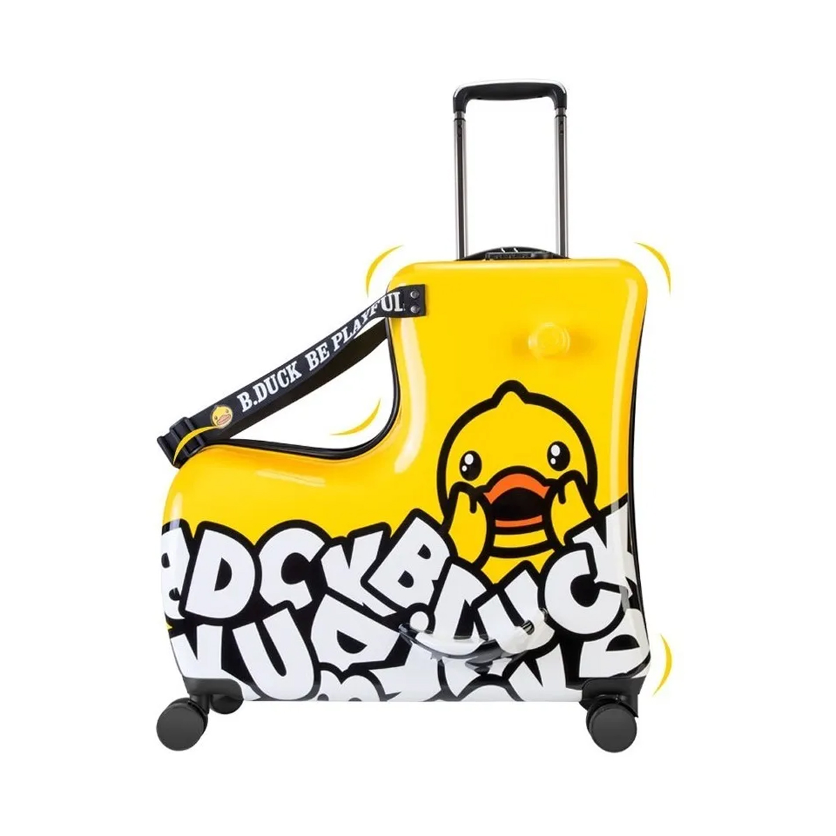 Bolso Maleta Viaje Niños Con Asiento Para Pasear Duck