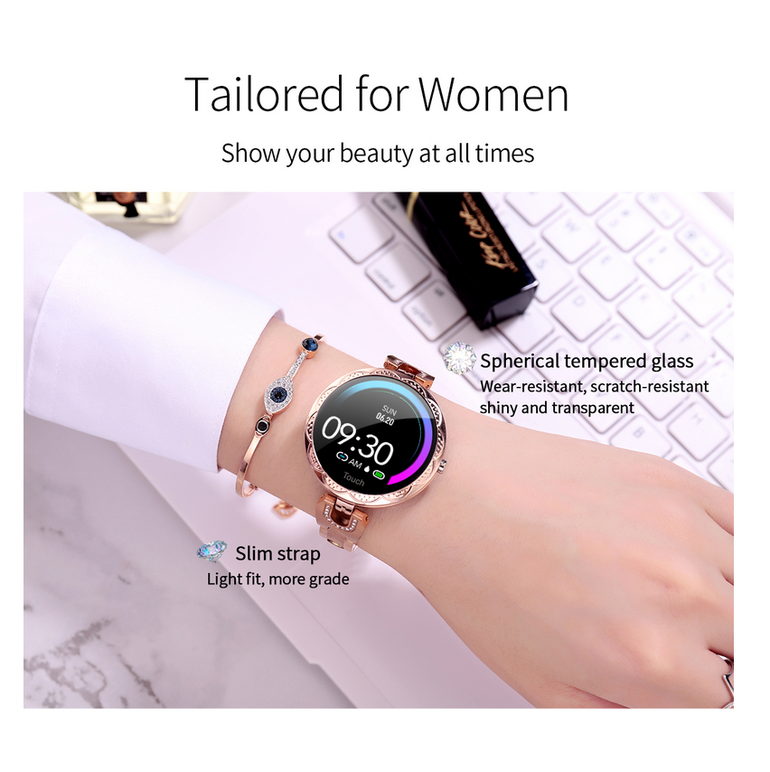 Smartwatch Ak15 Reloj Inteligent Dama Delux Metalico Magnetico