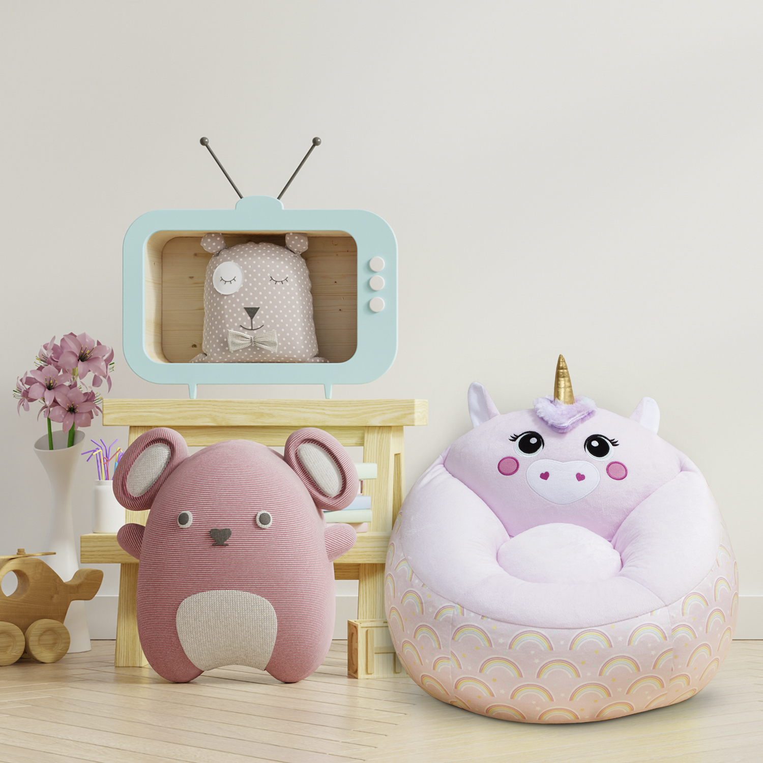 Sillón Infantil Puff Unicornio