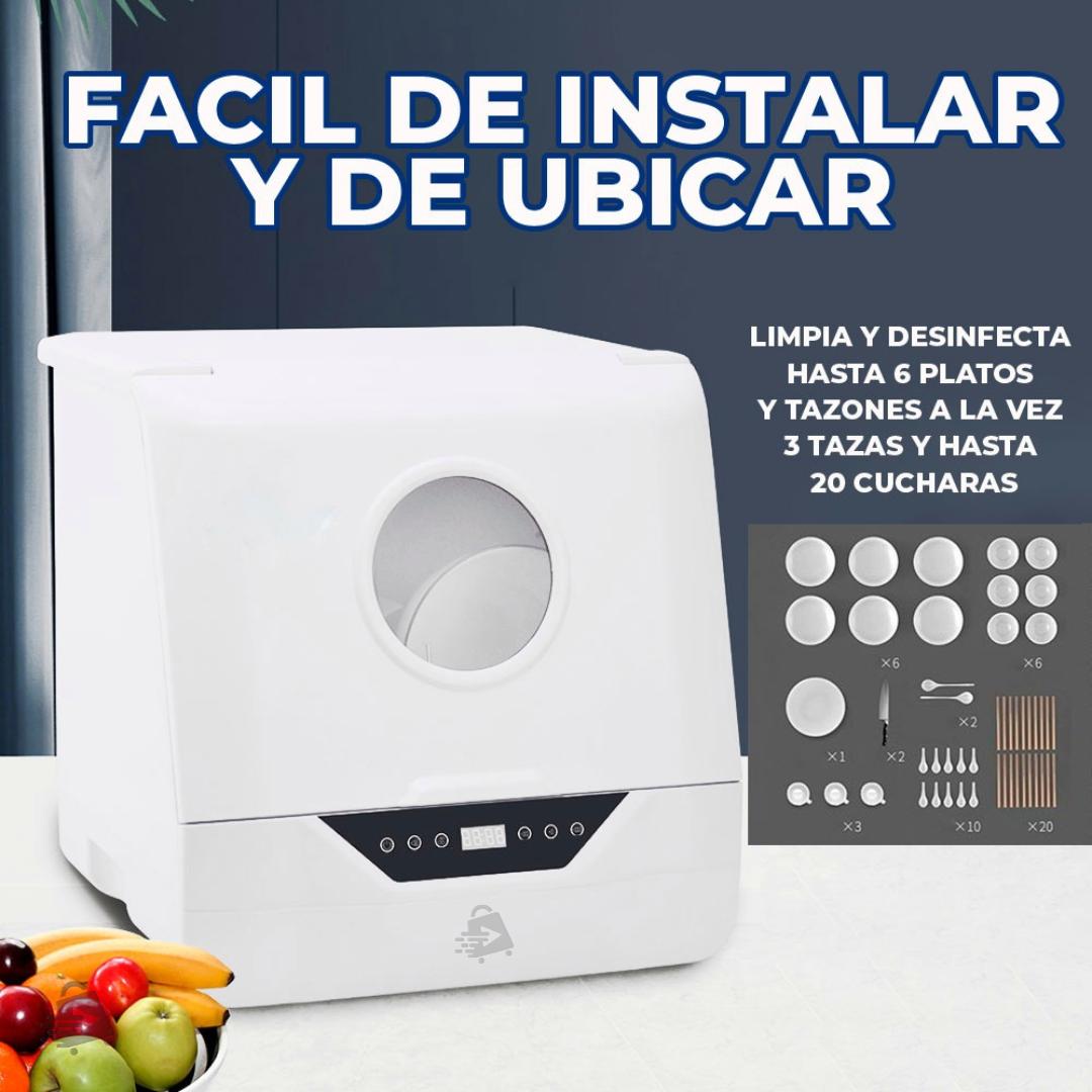 Mini Lavavajillas Automática Ahorradora De Agua Porátil