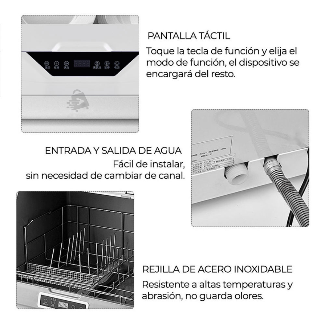 Mini Lavavajillas Automática Ahorradora De Agua Porátil