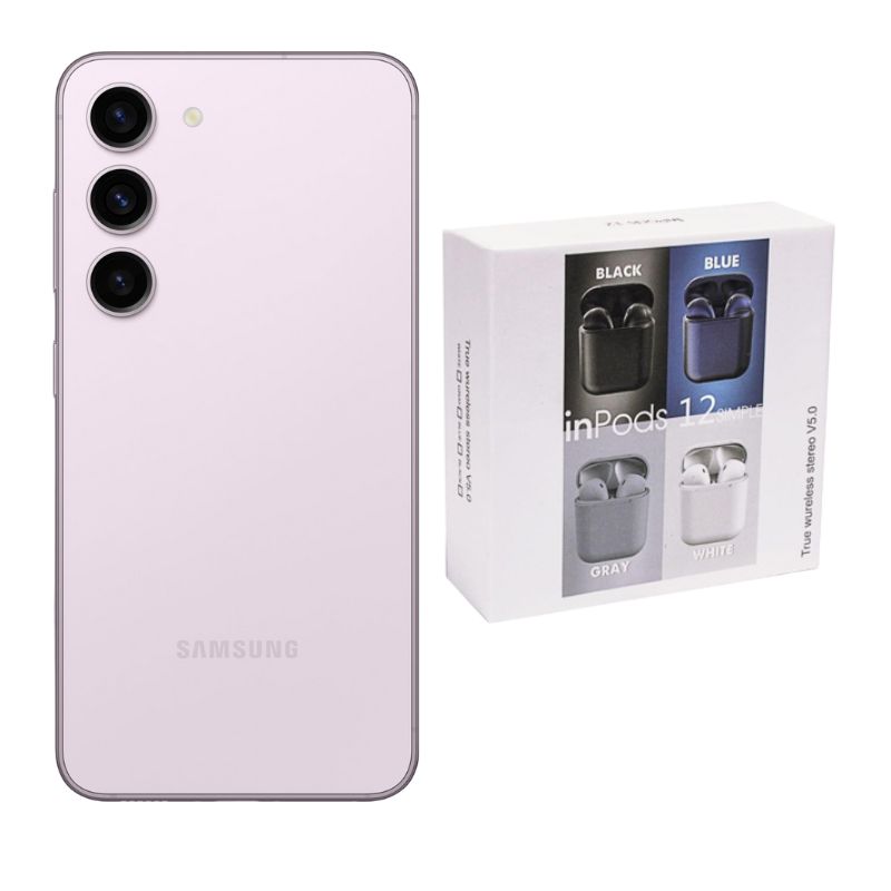 Galaxy S23 Plus 256GB Lila Snapdragon Desbloqueado + Audífonos Genéricos