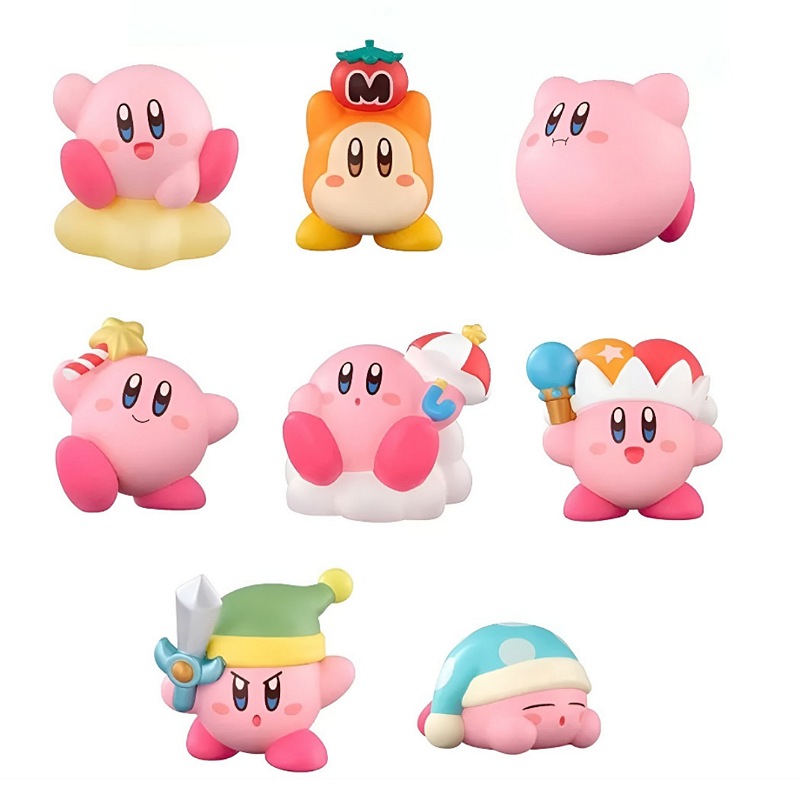 8 Figuras De Juguete Kirby The Amazing Mirror Coleccionables
