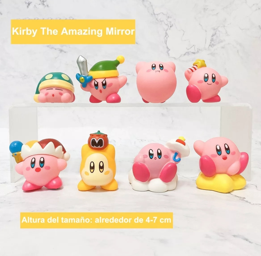 8 Figuras De Juguete Kirby The Amazing Mirror Coleccionables