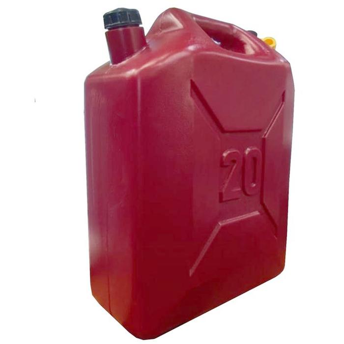 Envase de Plástico de Bidón MXBAT-004-1 4 Pzas 20L Diámetro 4,5cm Polietileno Tapa de Rosca Vino, FuelPro