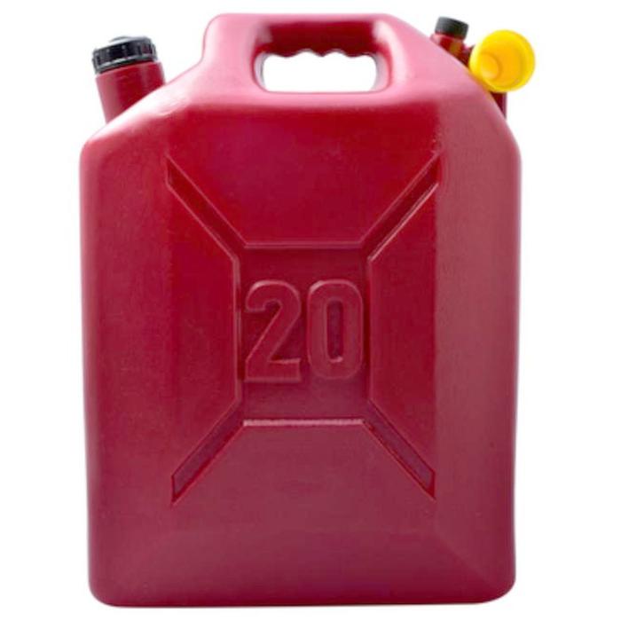 Envase de Plástico de Bidón MXBAT-004-1 4 Pzas 20L Diámetro 4,5cm Polietileno Tapa de Rosca Vino, FuelPro