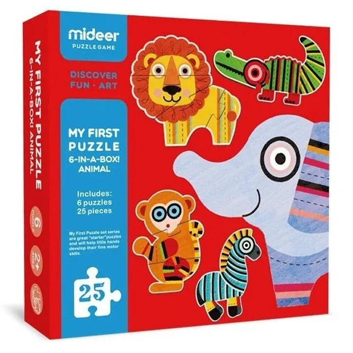 Rompecabezas Animales Selva Juego Armar  Mideer 