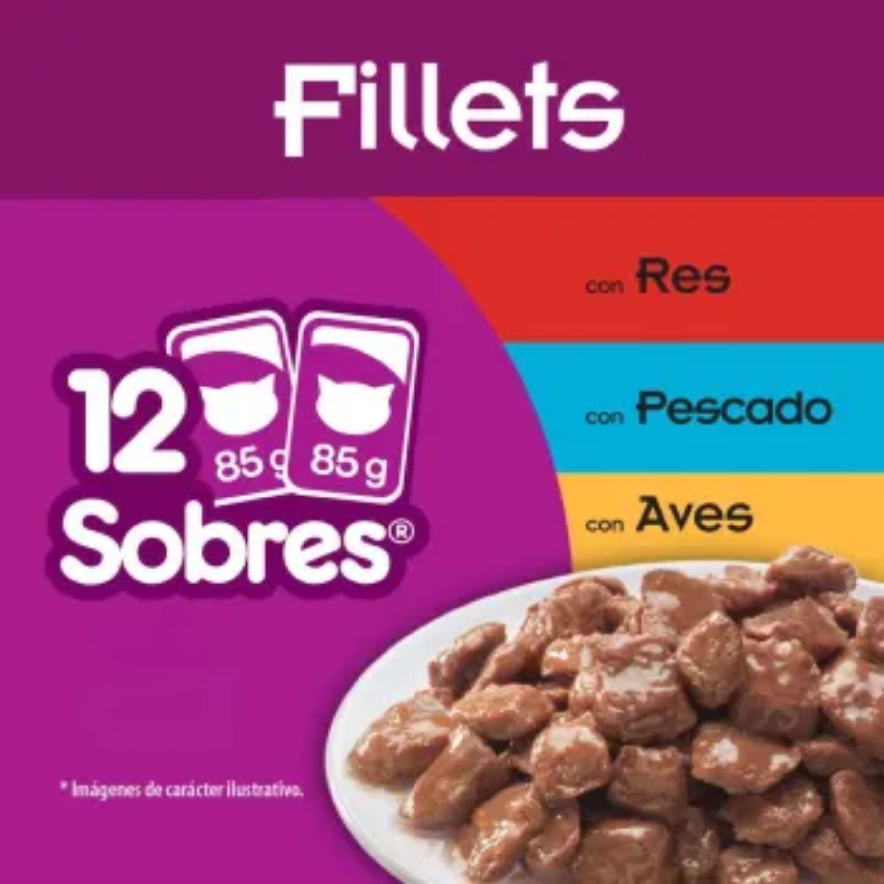 Alimento Humedo para Gato Whiskas 12 pzas 85 g