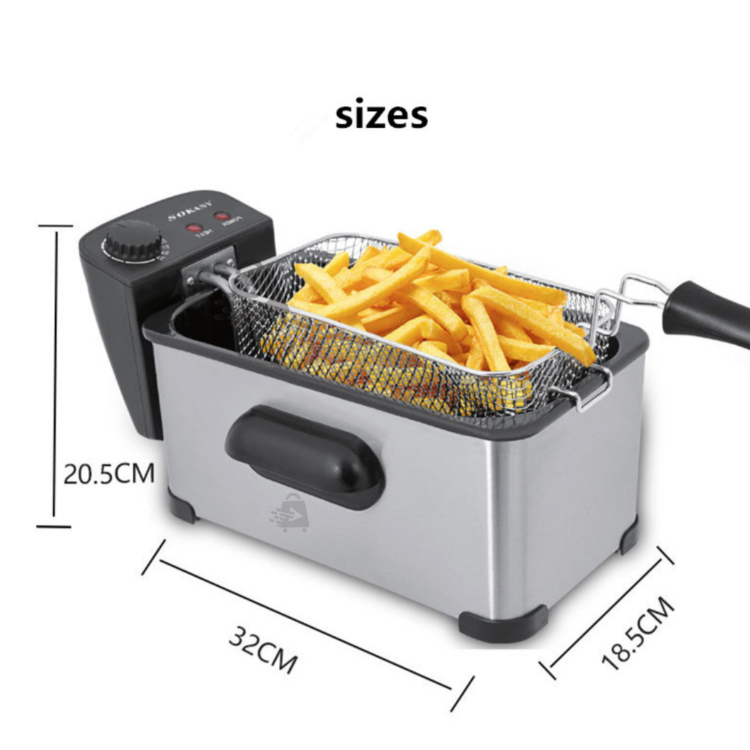 Freidora de Aceite Eléctrica 3.5L.