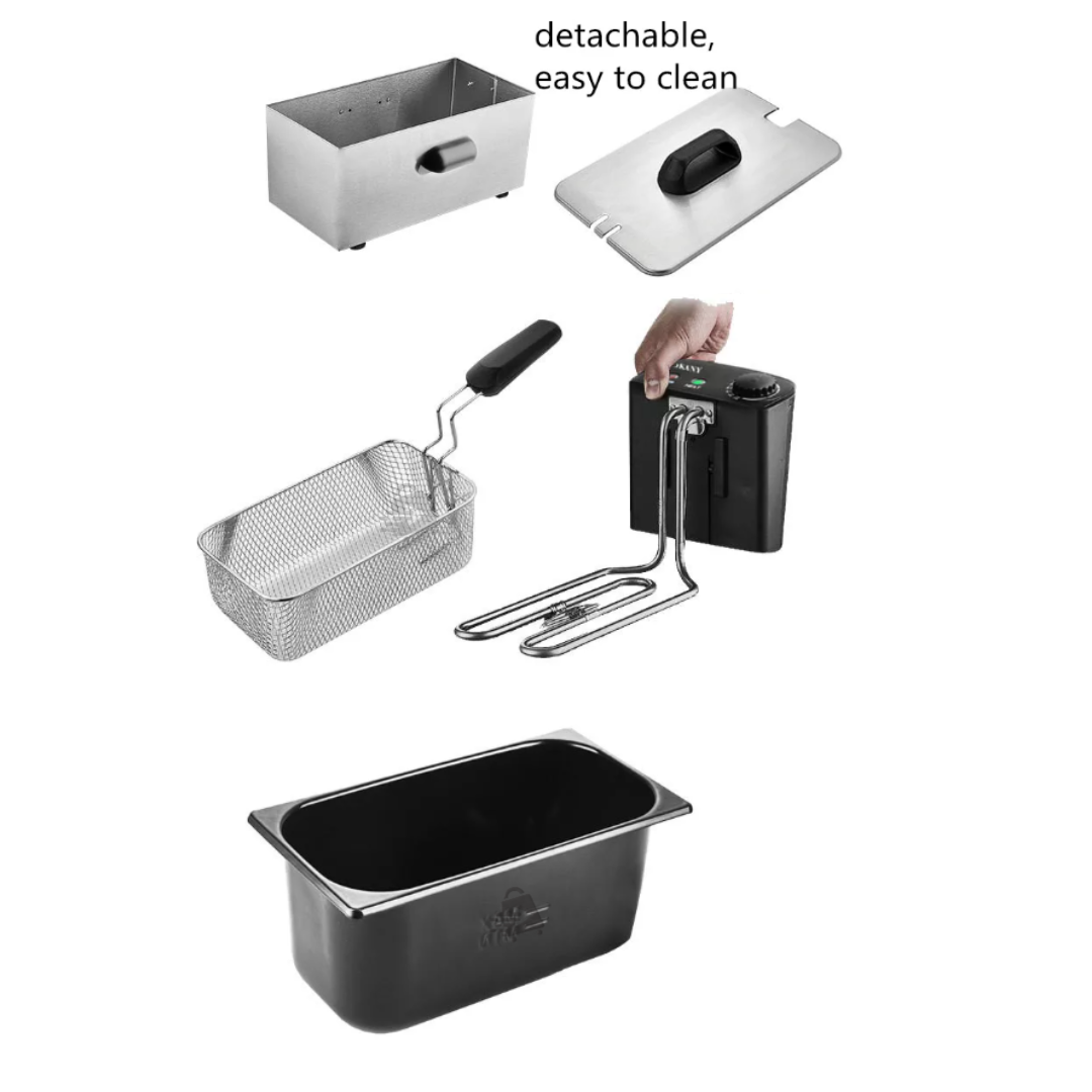 Freidora de Aceite Eléctrica 3.5L.