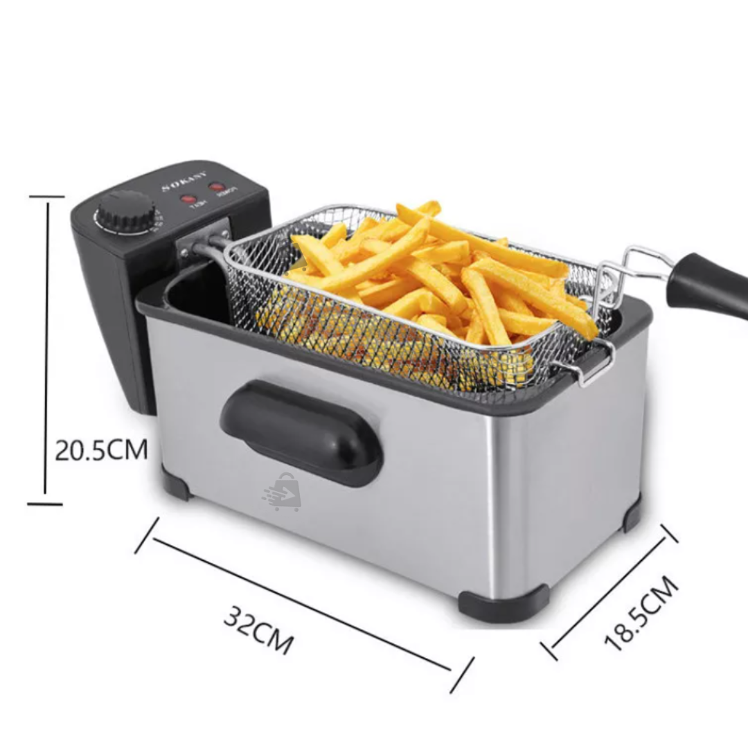 Freidora de Aceite Eléctrica 3.5L.