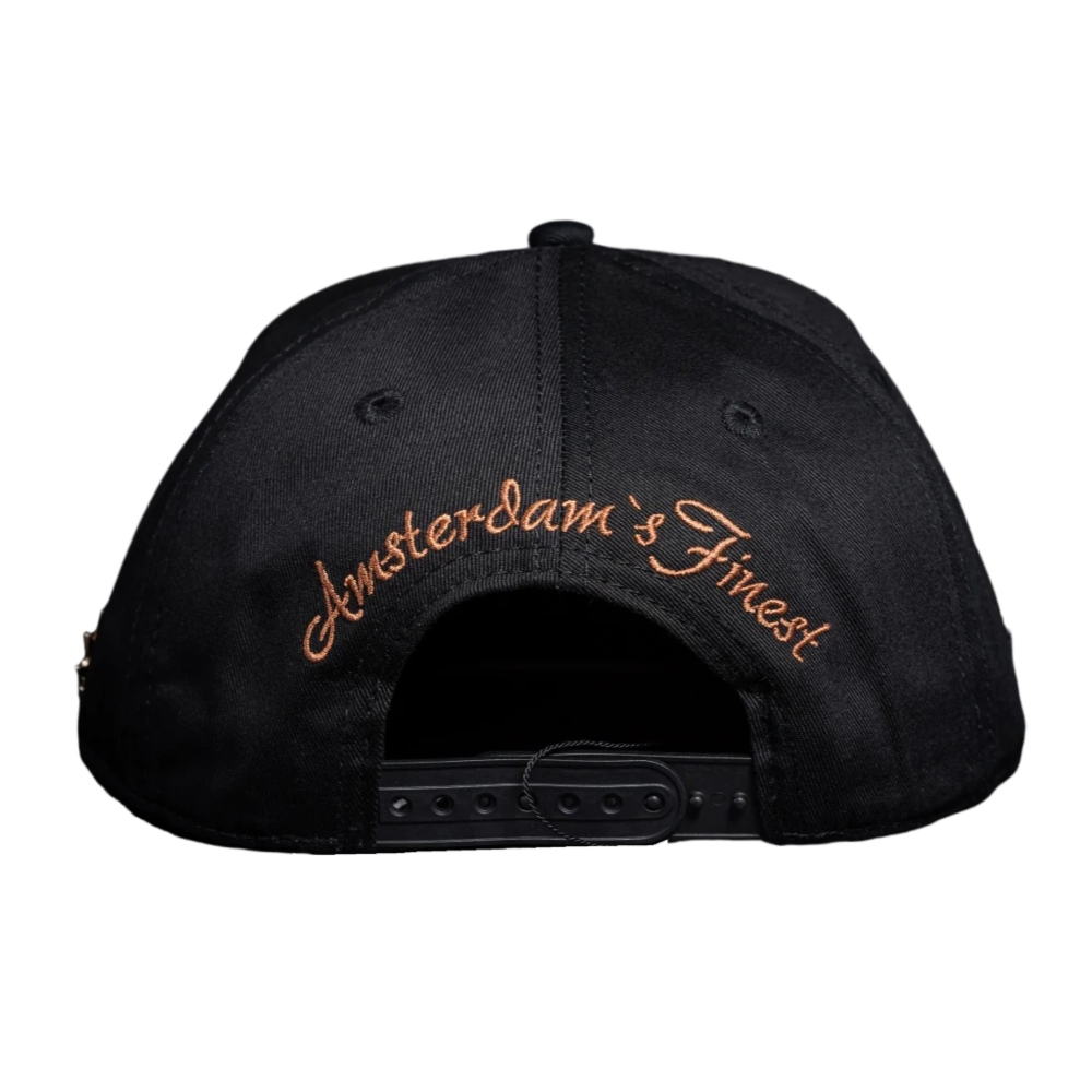 Gorra Cash Only Champagne snapback negra unisex champagne