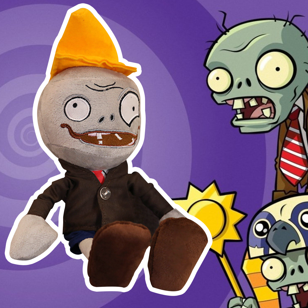 Peluche Diseño Zombie Videjuego Plantas Vs zombies Para Niños 