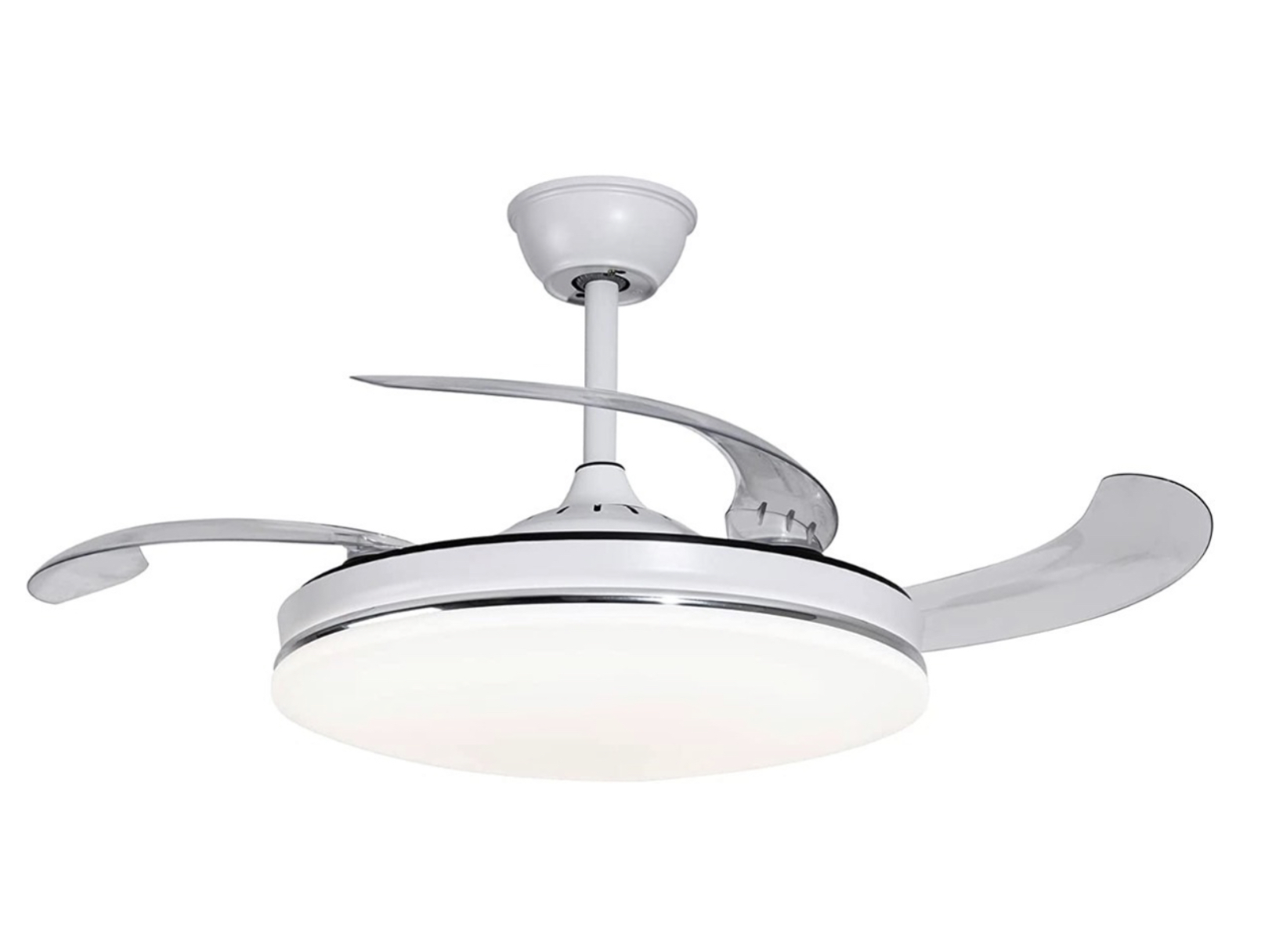 Ventilador de Techo con Lámpara LED de 42" Color Blanco Megaluz  F7239