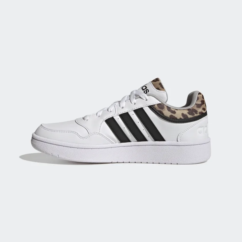 Tenis Adidas Hoops Blanco Animal Print de Dama Original.