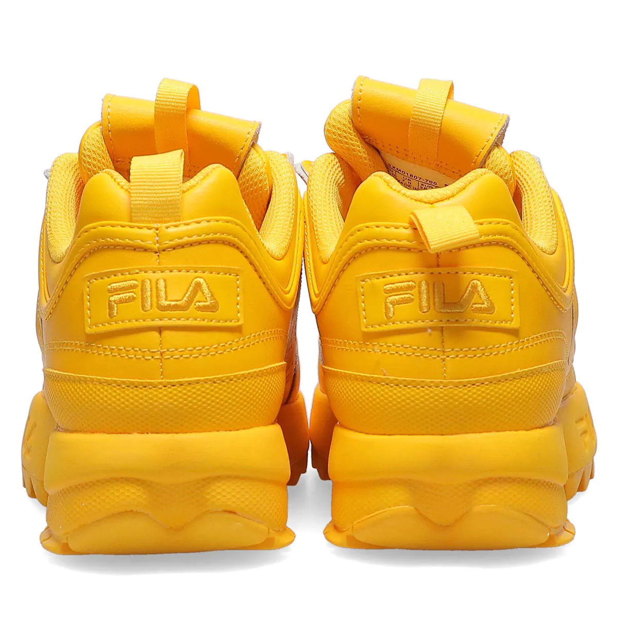 Tenis Fila Disruptor II Amarillo de Dama Original.