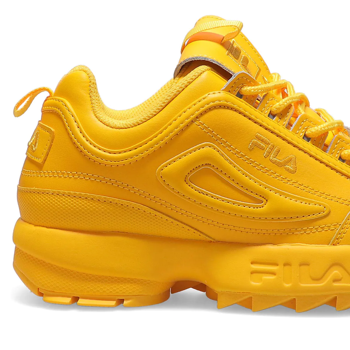 Tenis Fila Disruptor II Amarillo de Dama Original.