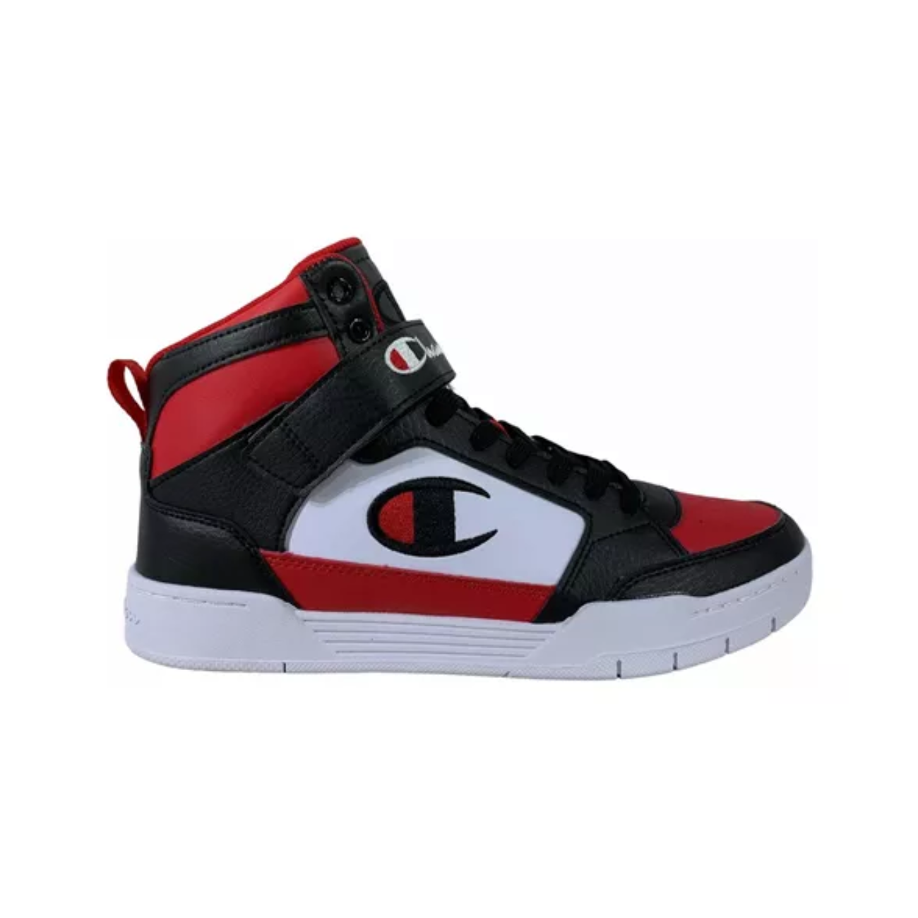 Tenis Bota Champion A. Power Hi Negro Rojo Blanco de Caballero Original