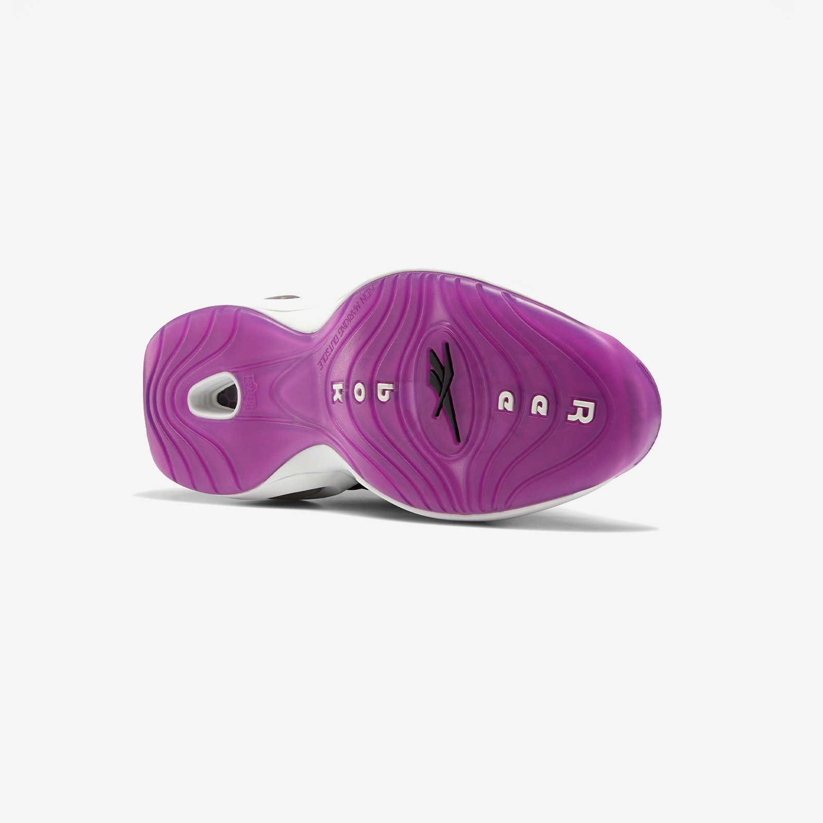 Tenis Reebok Question Mid Allen Iverson Negro Morado de Caballero Original