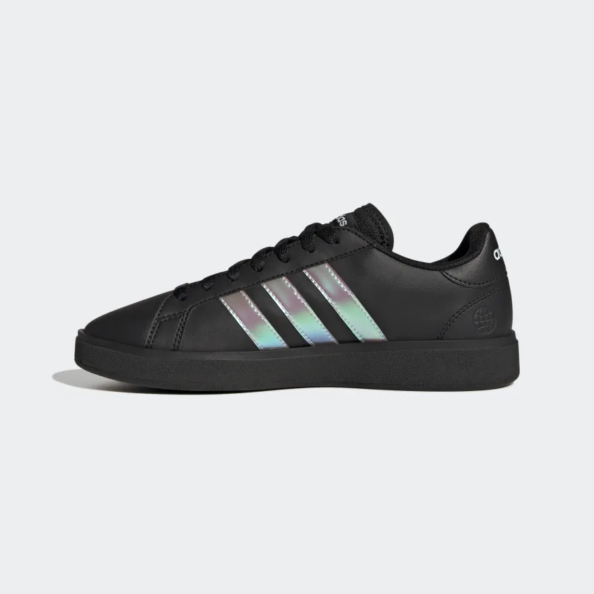 Tenis Adidas Grand Court Negro Iridiscente de Dama Original