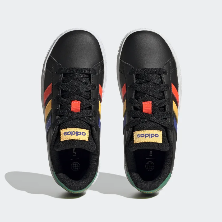 Tenis Adidas Grand Court Negro Colores de Niños