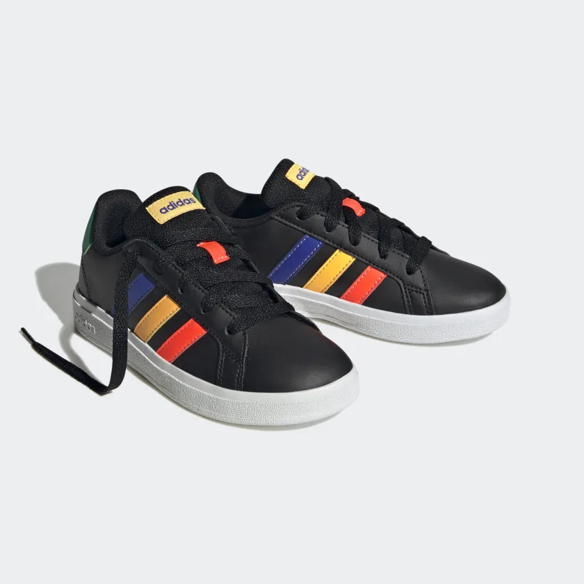 Tenis Adidas Grand Court Negro Colores de Niños