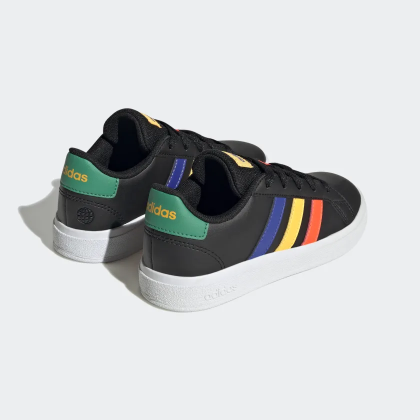 Tenis Adidas Grand Court Negro Colores de Niños