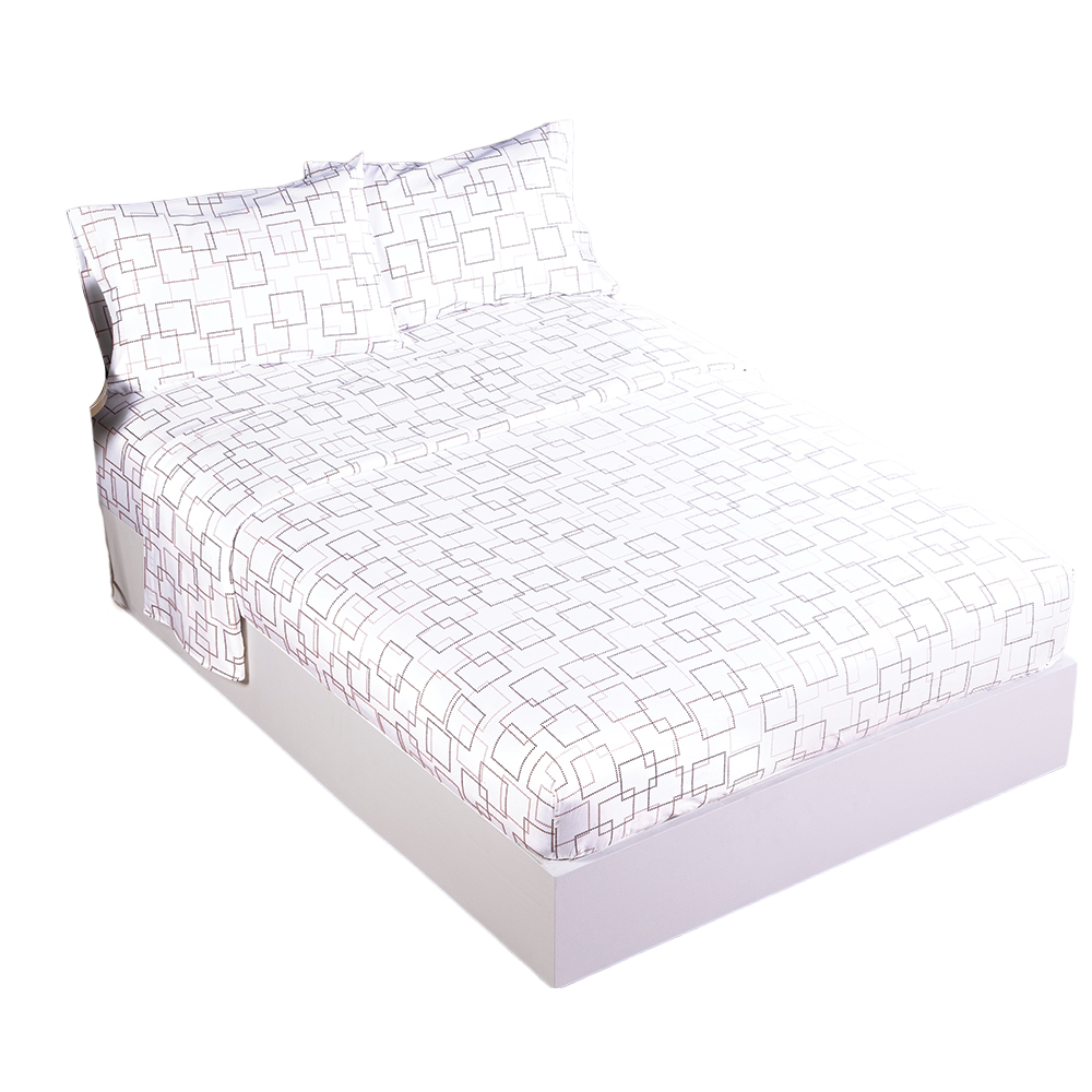 Juego Sábanas King Size Suavitec Kenia Poliester Concord