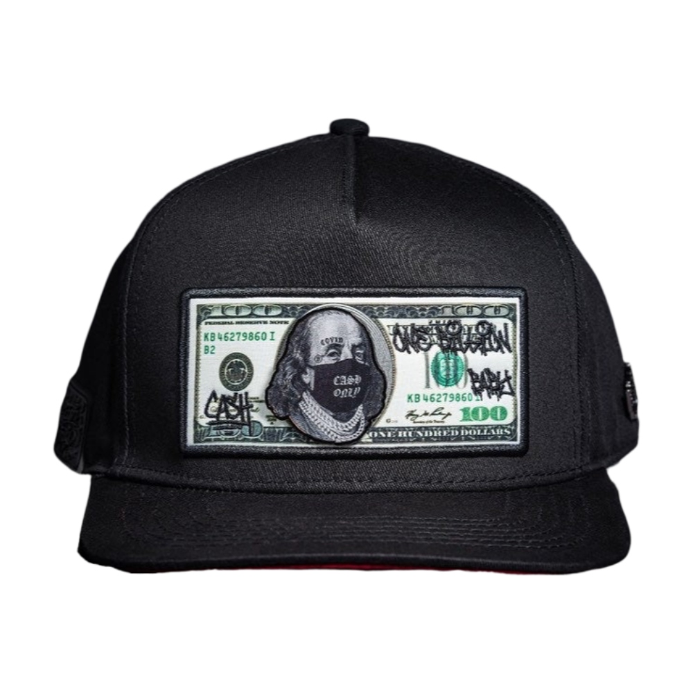 Gorra Cash Only Snapback Dollar Franklin Negro-Unisex DOLLAR-02