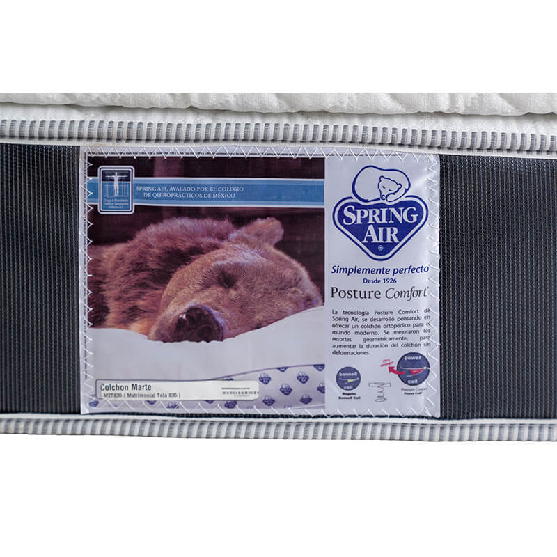 Colchón Individual Spring Air Marte con Sábanas y Protector