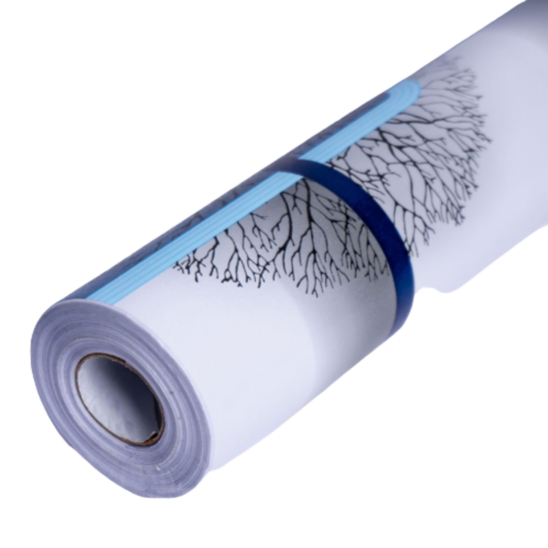 Rollo Papel Tapiz Vinil Adherible para pared azul