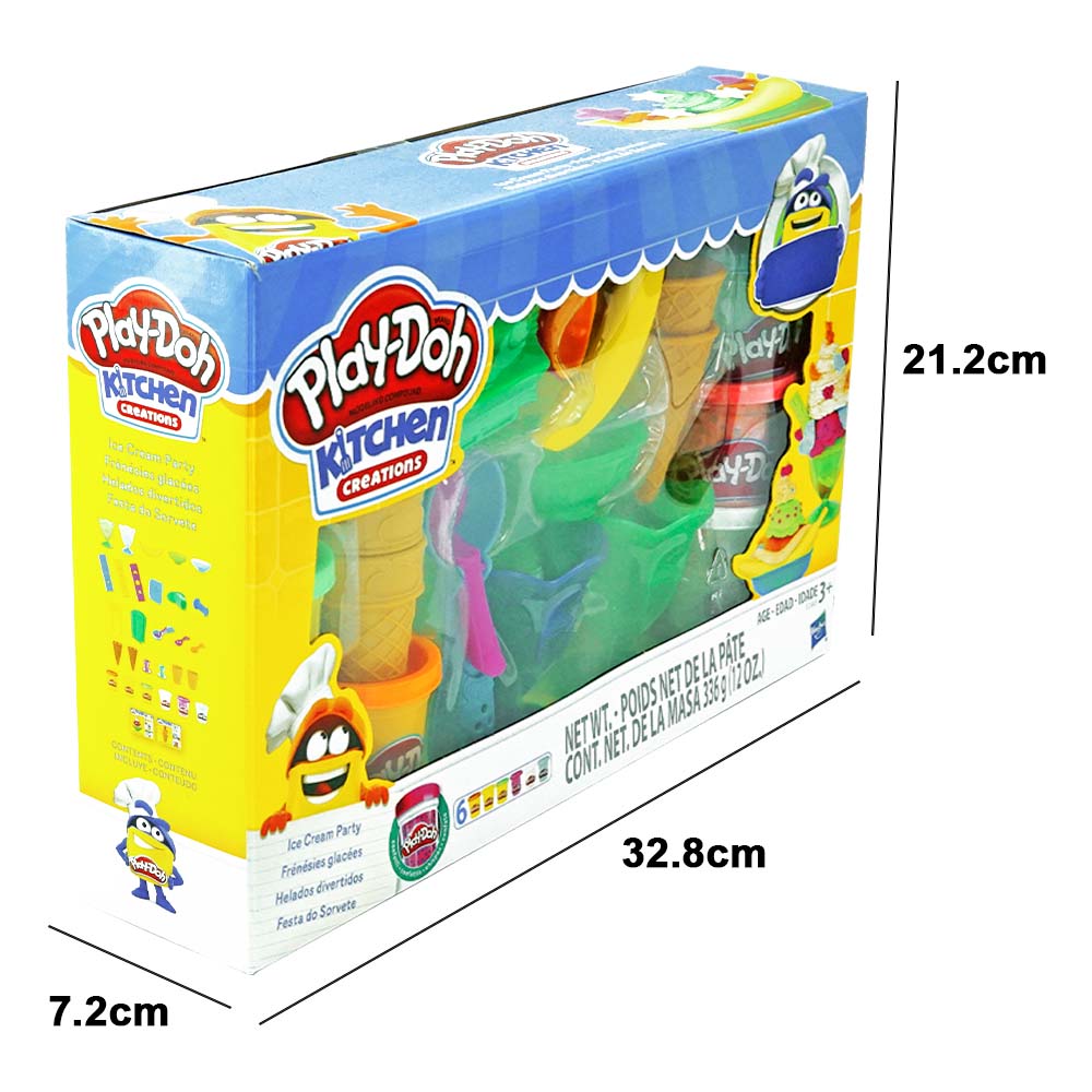 Kit Fiesta de Helados Divertidos Hasbro E2385  Play Doh 