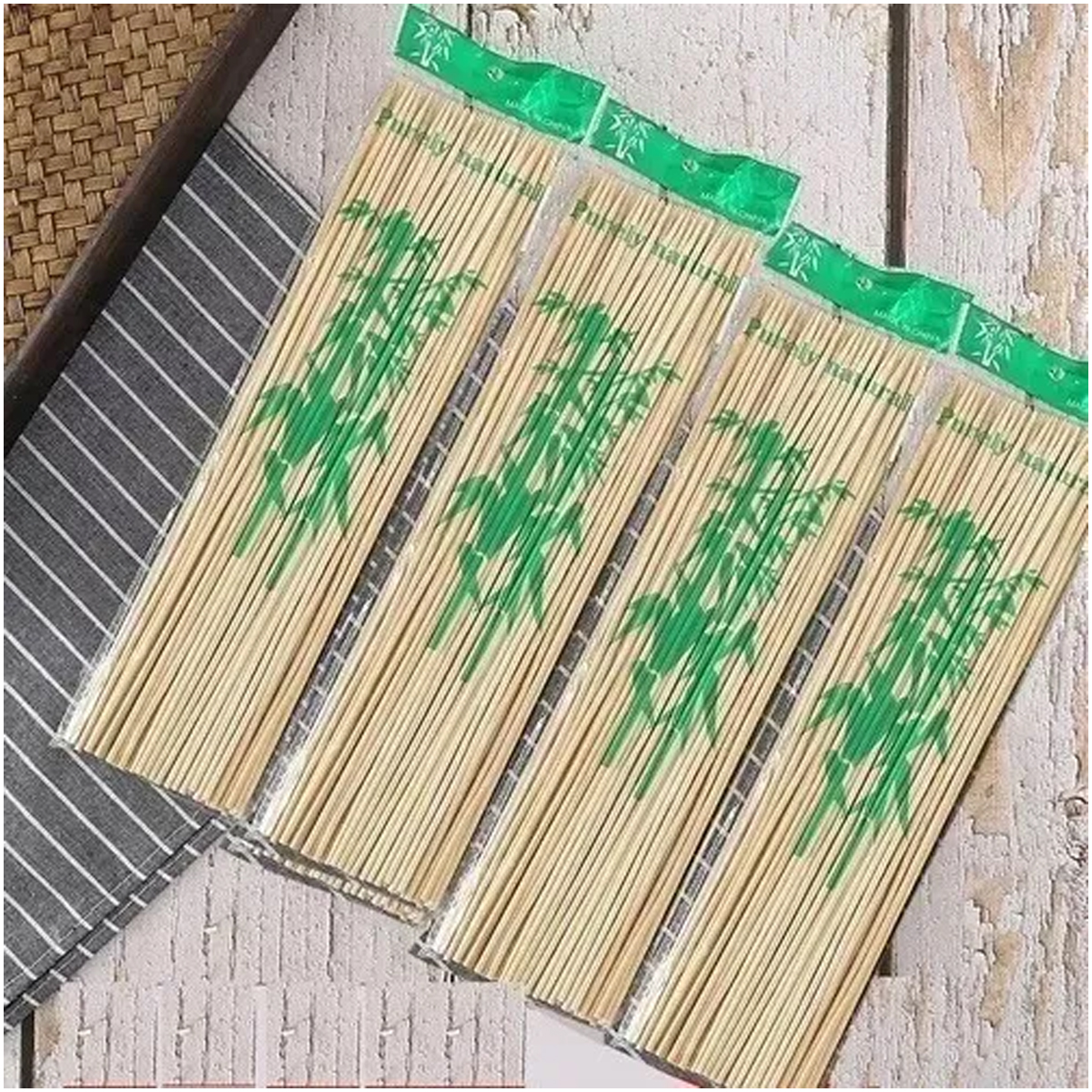 Palillos De Bambu Para Brochetas 15 cm con 450 pz 