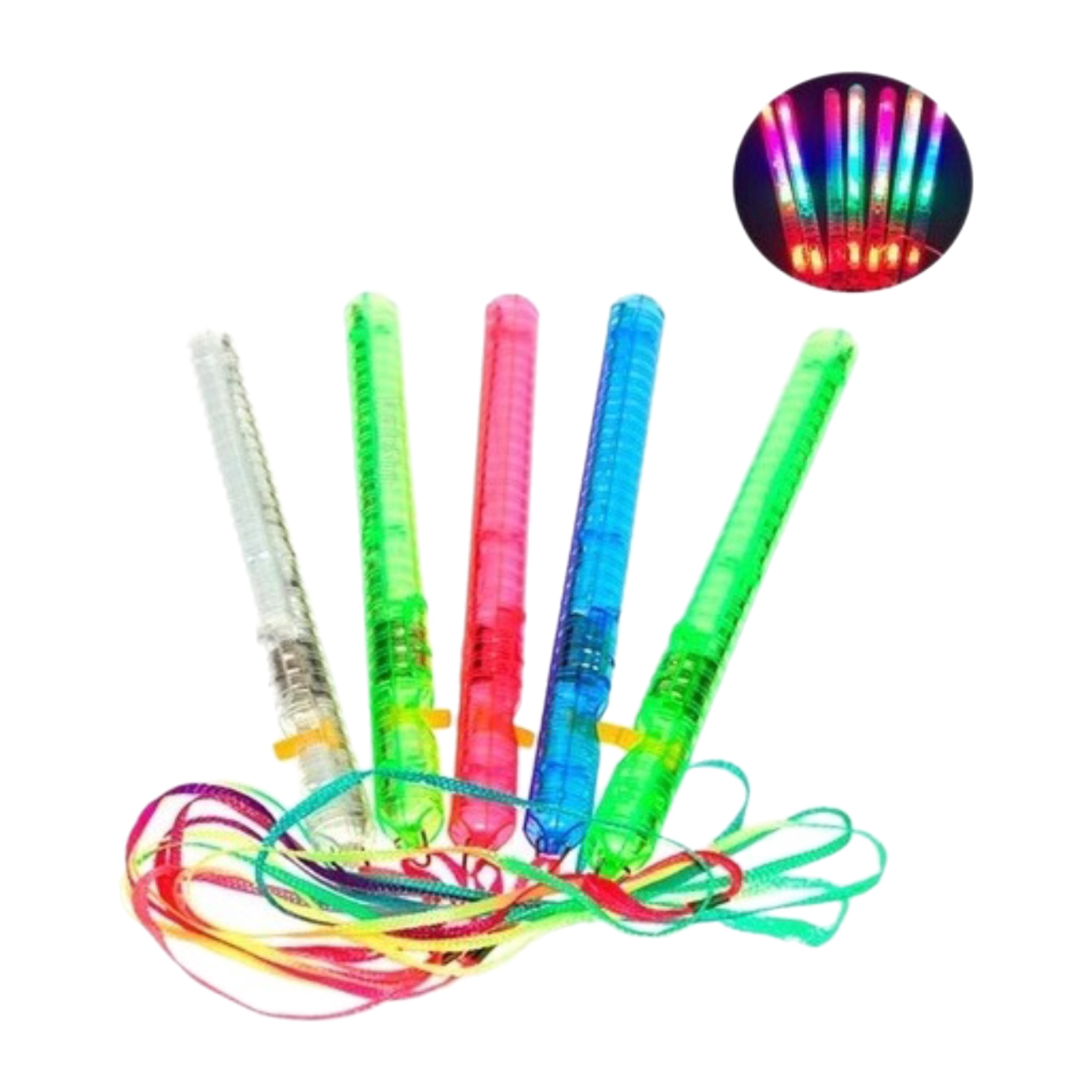 Varita Luz Led 12 Piezas Baston Luminoso Collar