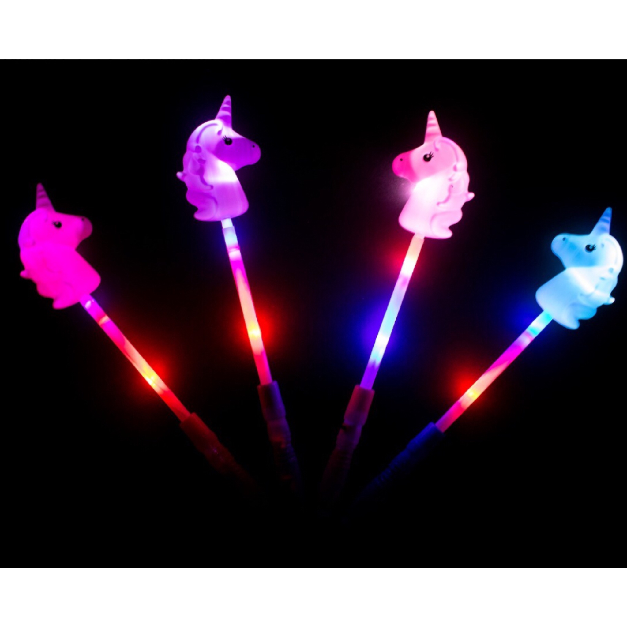 6 Varita De Luz Led Unicornio Juguete Fiestas