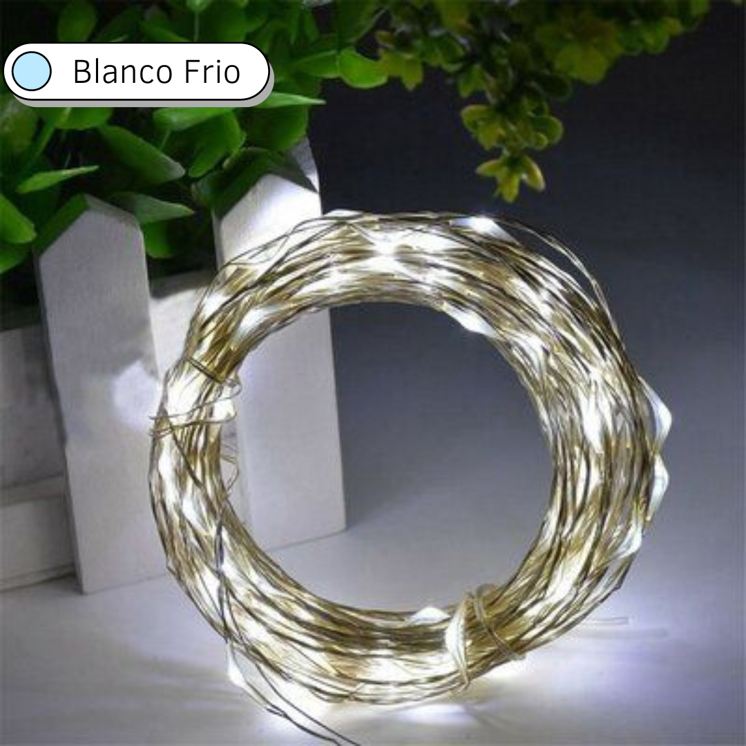 Luces decorativas Control Remoto Tira Led DOSYU 10m. 100 leds 2pzs. Resistente al agua RGB/BLANCO FRIO/BLANCO CALIDO