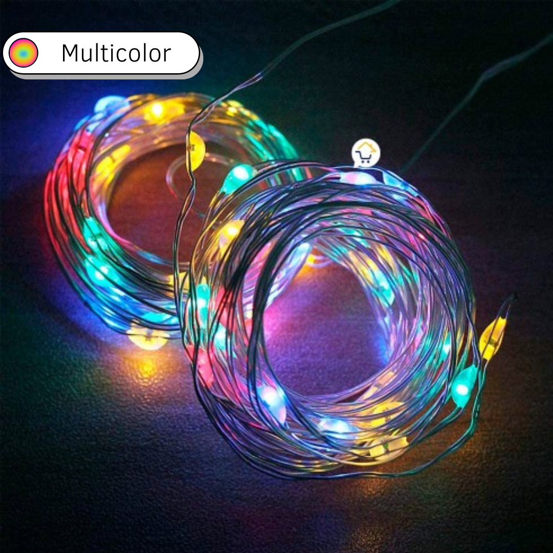 Luces decorativas Control Remoto Tira Led DOSYU 10m. 100 leds 2pzs. Resistente al agua RGB/BLANCO FRIO/BLANCO CALIDO