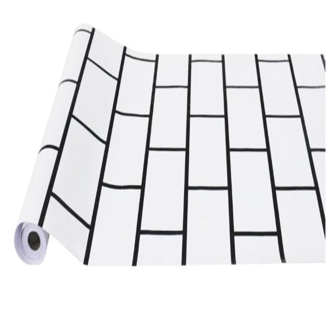 Papel Tapiz Vinilico Autoadhesivo Ladrillo Blanco