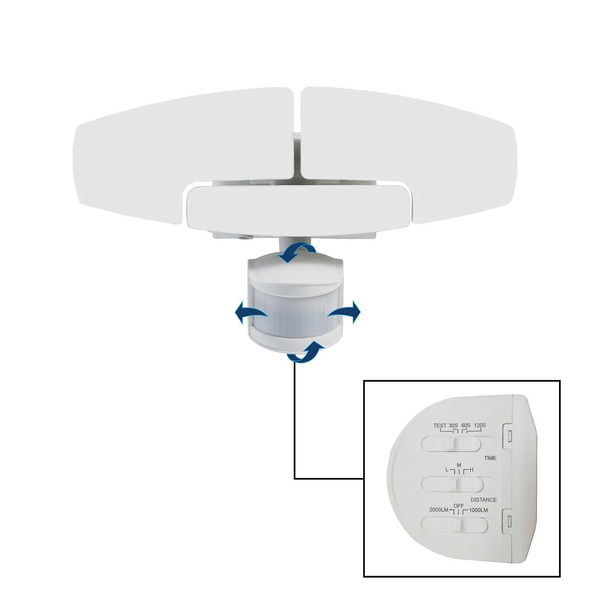 Lampara Solar Con Movimiento De Sensor Sunforce Led 82181
