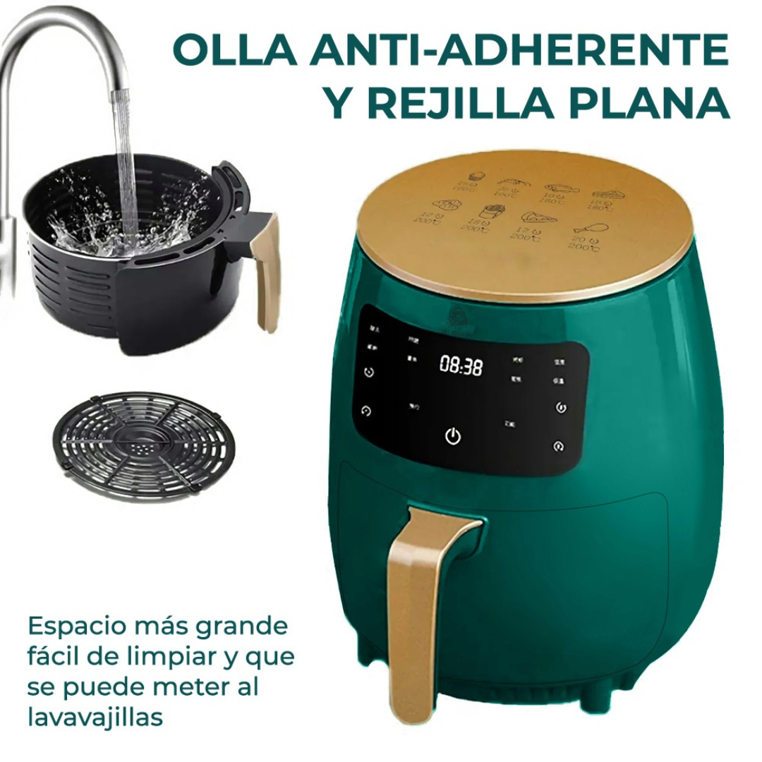 1 Pieza Rejilla De Freidora De Aire De Acero Inoxidable Multifuncional Con  Parrilla De Doble Capa Incluye 4 Selecciones De Carne: Perfecto Para  Cocinar De Manera Saludable Y Preparar La Comida