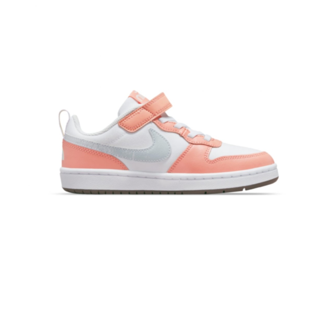 TENIS CASUAL NIKE COURT BOROUGH LOW 2 SE 2 (PSV) BLANCO/CORAL DE NIÑA DM1217-100