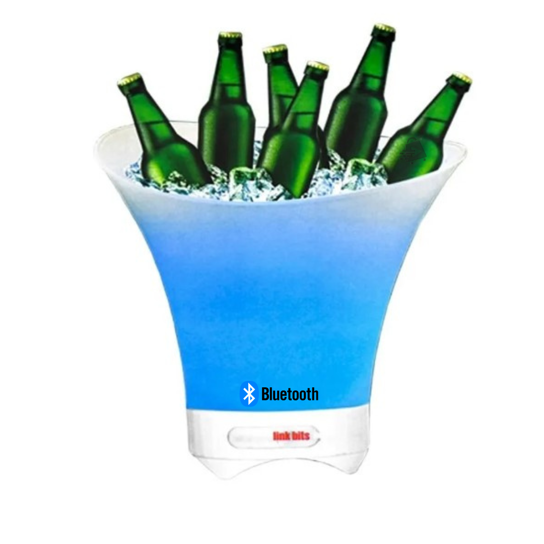 Hielera con Bocina Bluetooth Y Luz Led Recargable